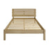 Santana 4FT6 Bed - Light Oak/Rattan Effect
